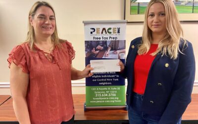 PEACE, Inc. Free Tax Preparation Program Receives $3000 Grant from Berkshire Bank