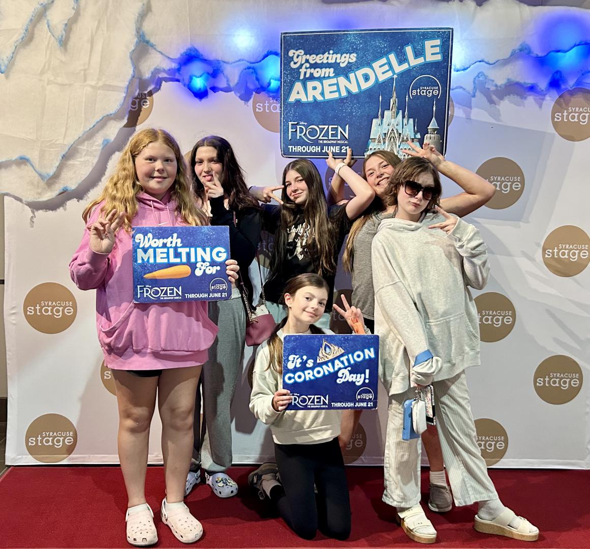 Bright Futures Group at Frozen CSFRC visit the Syracuse Stage